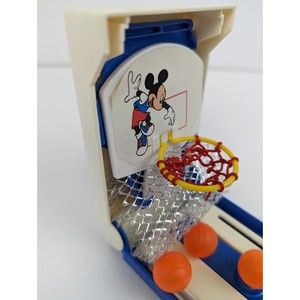 Disney Mickey Mouse Portable Basketball 1996 Vintage Avon Travel Toy With Box